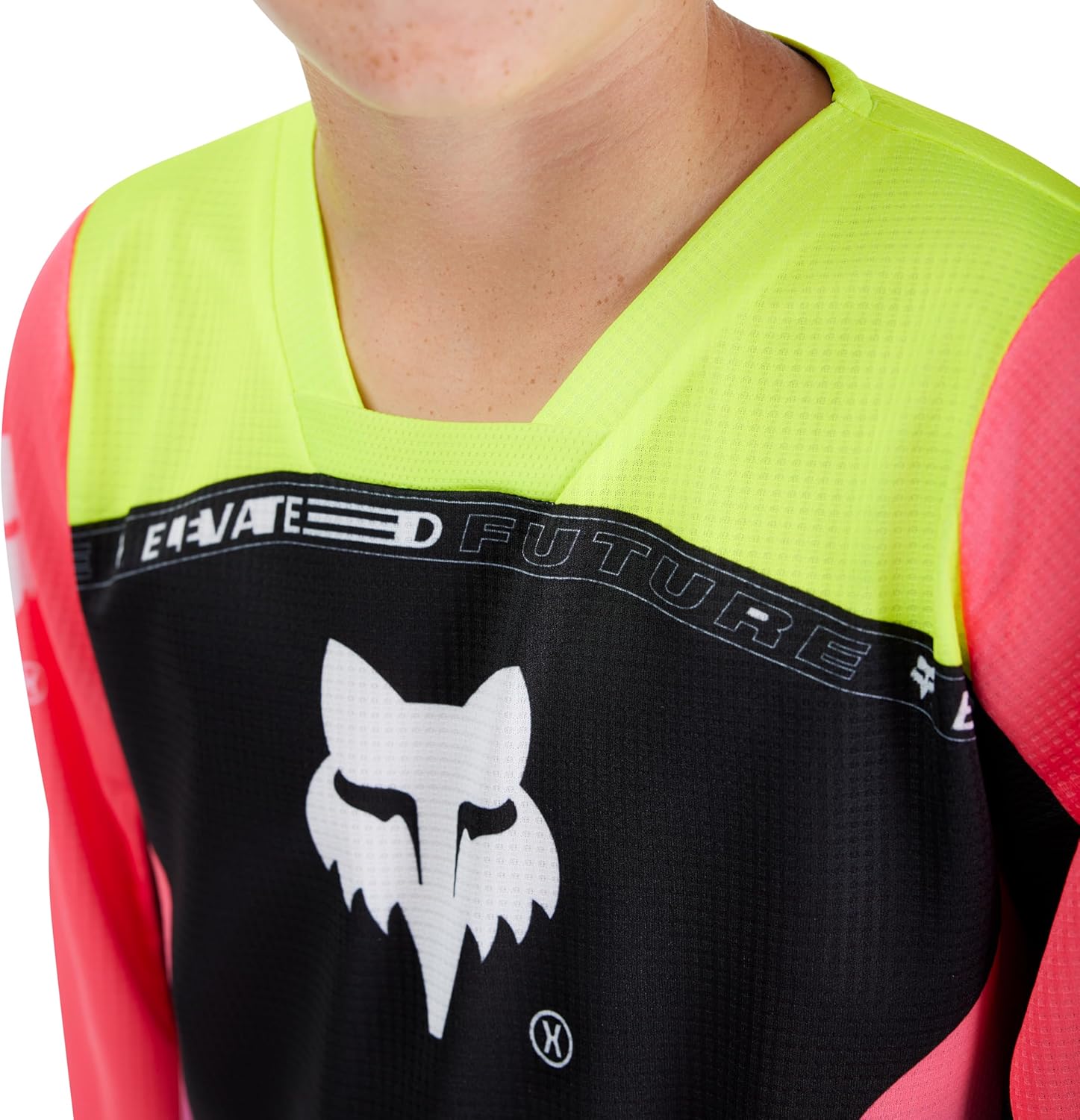Fox Racing Youth 180 Motocross Dirt Bike Jersey, Pink Elevated, X-Large - Image 4