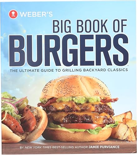 Weber -Stephen Products 9553 Libro grande de hamburguesas libro de cocina