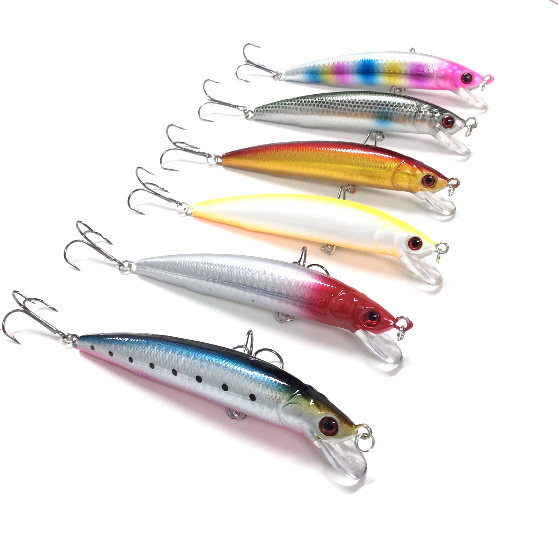 Amazon.co.jp: 【オルルド釣具】 ルアーセット 6個 11.5cm 18g ミノー