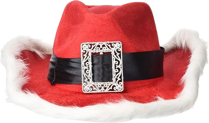 Amazon.com: Santa Cowboy Hat - Adult 