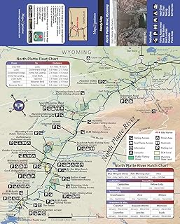 Map The Xperience - North Platte River, Wyoming - Fishing and Fly Fishing Map