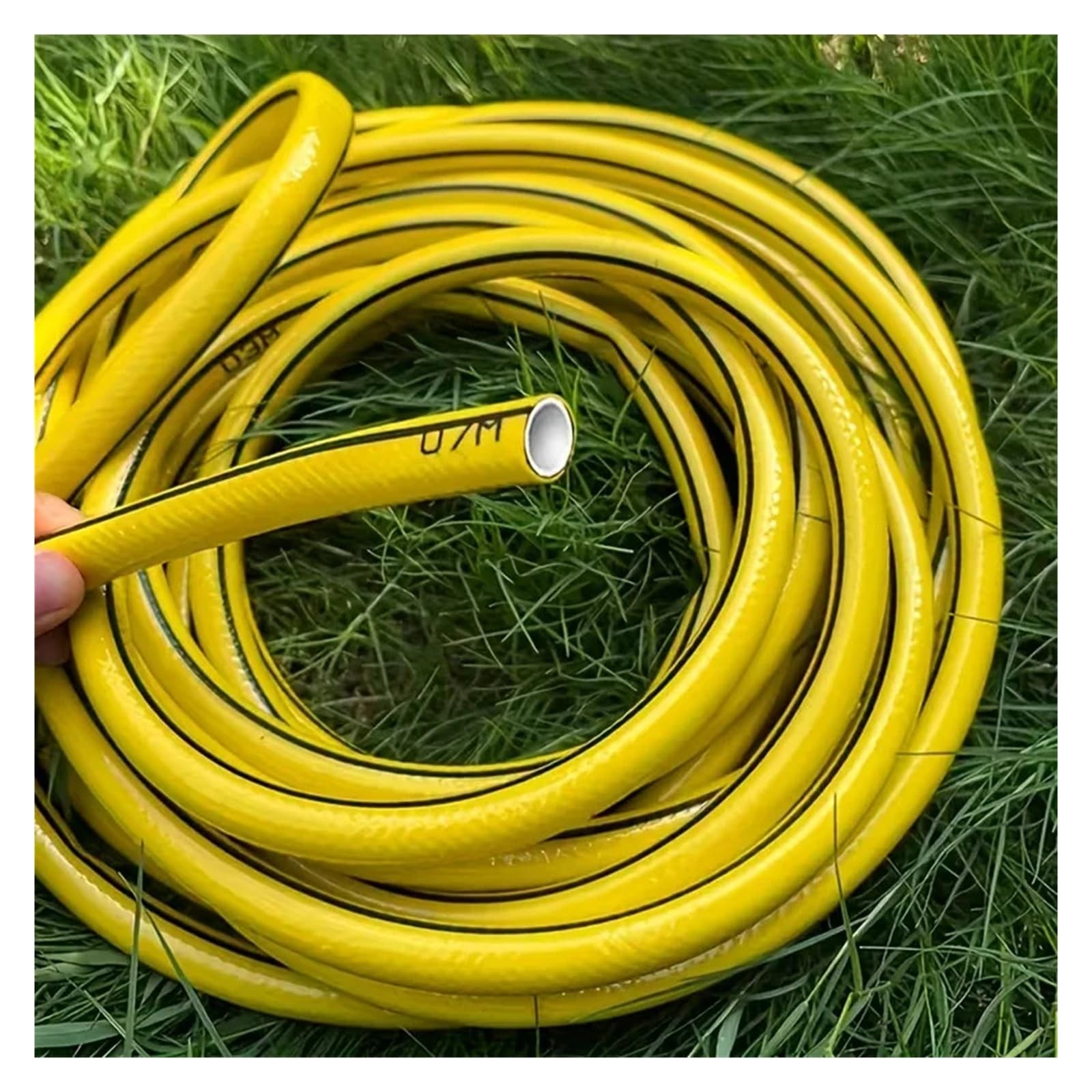 Manguera de jardín de goma de 5 a 20 m for lavado de autos, balcón en casa | Manguera de goma resistente a los arañazos for el lavado del hogar y del coche.(5m)