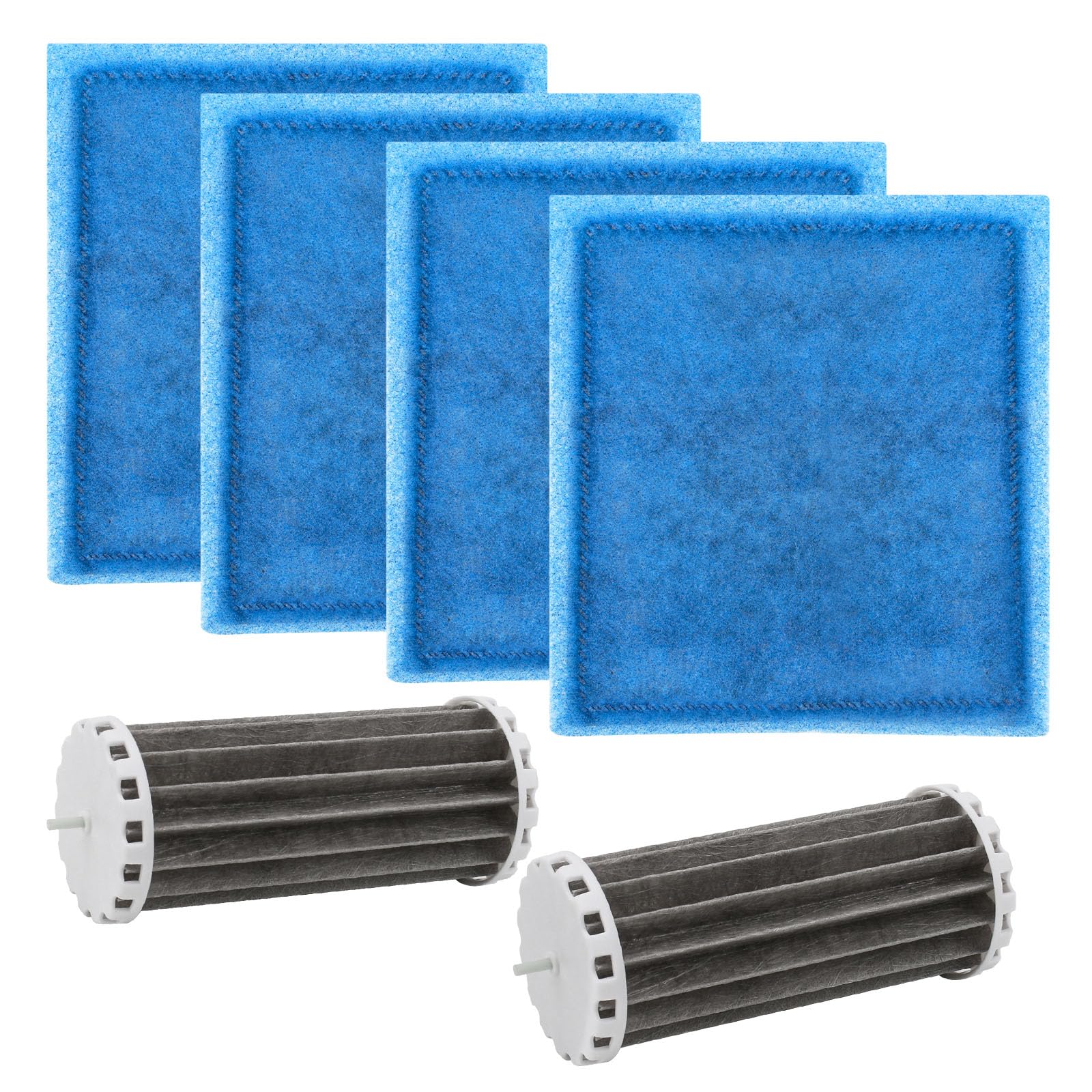 Trdzi Aquarium Filter Set for Marineland Penguin Filter 200 350 200B 350B - 2 Assembly Biowheel Fish Tank Hang On Filter Part with 4 Filter Cartridges