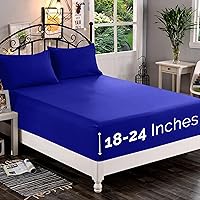 Vista 62 de Elegant Comfort - 1 sábana bajera de 1,500 hilos, microfibra suave, bolsillo profundo de hasta 16 pulgadas, resiste a las arrugas y a la Negro