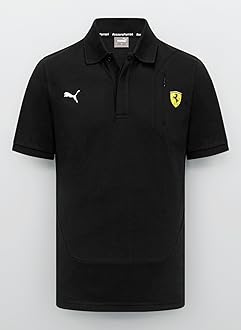 PUMA Scuderia Ferrari - Classic Logo Poloshirt - Mens - Red - Official Fanwear Merchandise
