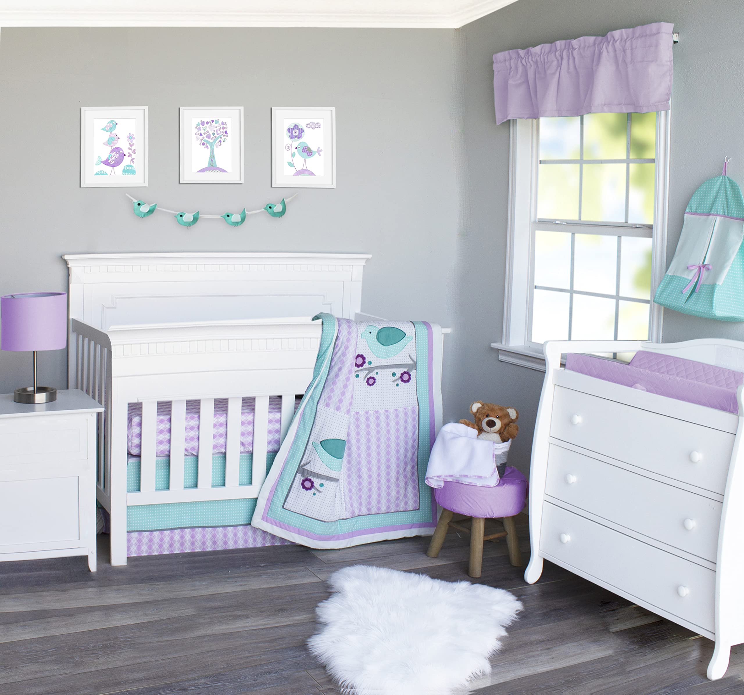 Lovebird Crib Bedding Set by Snuggle Bug