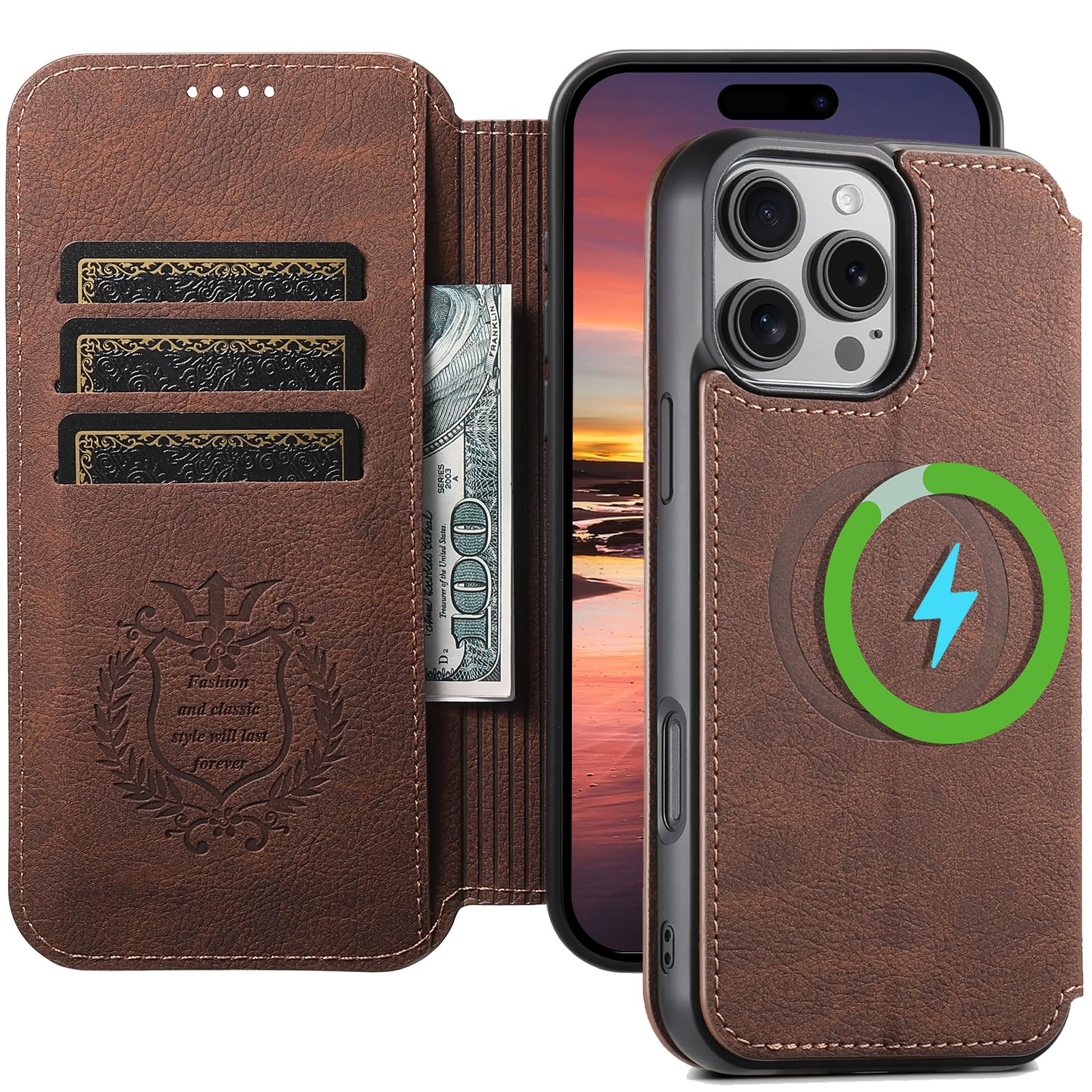 Amazon.co.jp: JCGOOD iPhone 16 Pro Max ケース 手帳型 MagSafe対応 
