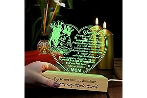 Lámpara con mensaje de amor para mi hija