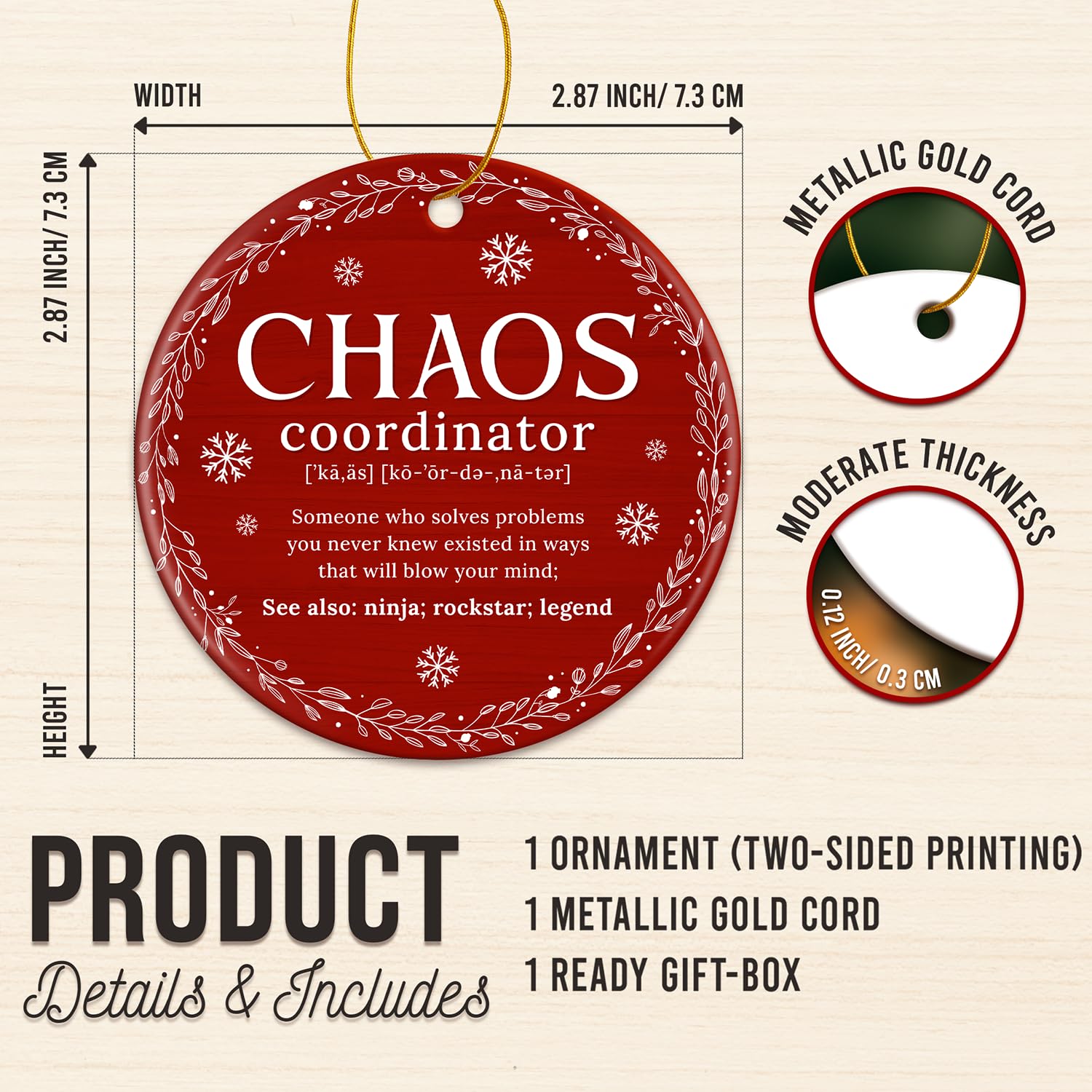 TOUNER Whiskyglas „Chaos Coordinator“ – Witziges Abschiedsgeschenk Für Kollegen, Chefs & Freunde