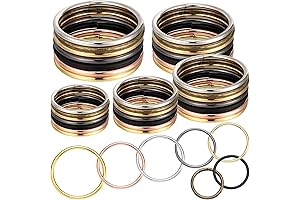 35 Pieces Metal Macrame Rings for Macrame or Jewelry Making