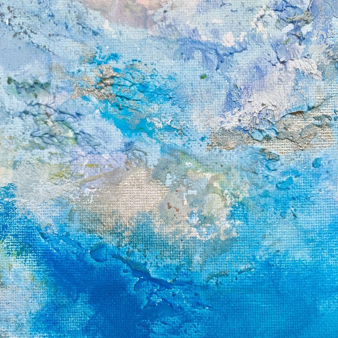 【専用】深海にあるもの 抽象画 18×18㎝ S0 テクスチャ おしゃれ 専用】深海にあるもの 抽象画 18×18㎝ S0 テクスチャ おしゃれ
