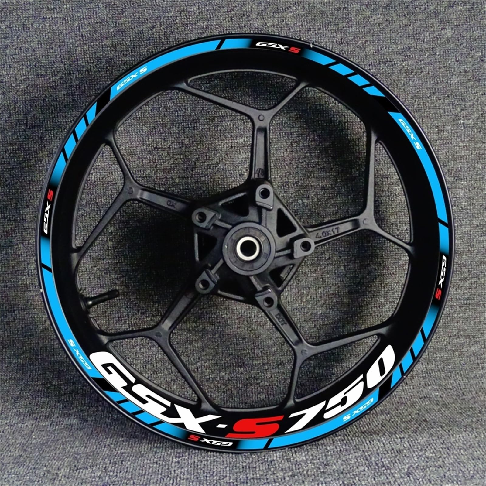 Motorrad Rad Hub Aufkleber Dekoration Set Felge Reflektierende Aufkleber Für S&uzuki GSX-S750 GSX750S GSXS750 Gsxs 750 S750(Set Meal 16)