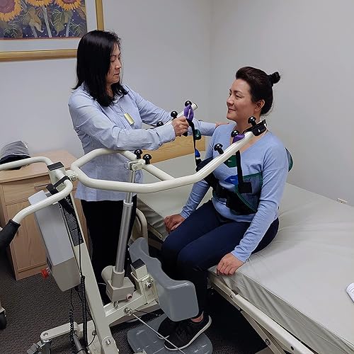 Miniatura 2 de Tuffcare Stand Up Electric Patient Lift - Sit to Stand, Standing Lift, Rhino Lift with Manual Low Base (Lift Only, NO Sling) 380 lb. Weight Capacity