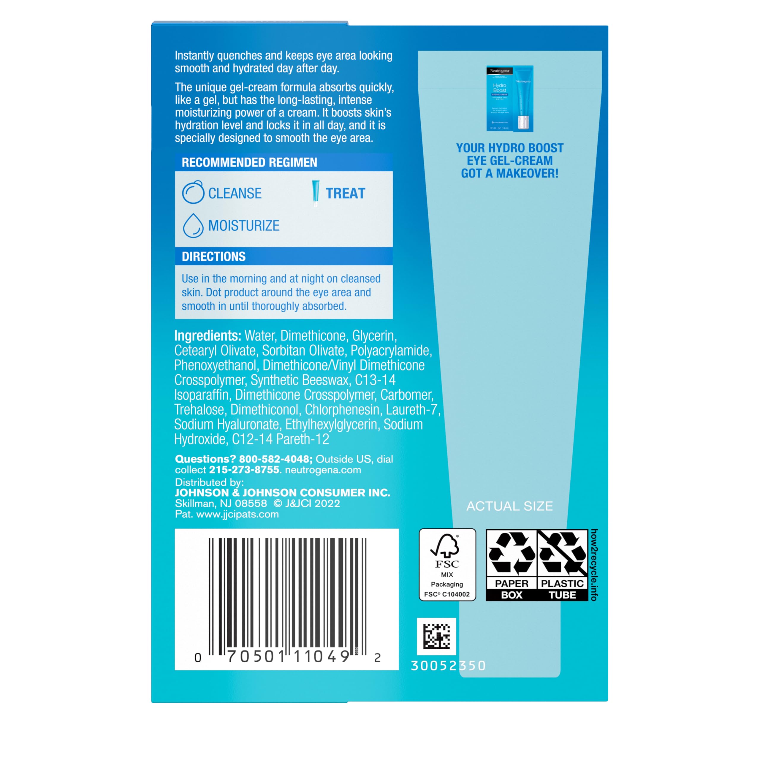 Neutrogena Hydro Boost Eye Gel-Cream with Hyaluronic Acid