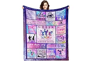 Cheer Gifts, Cheerleader Gifts for Girls, Cheerleading Gifts Ideas, Cheer Blankets for Girls 40x50 in