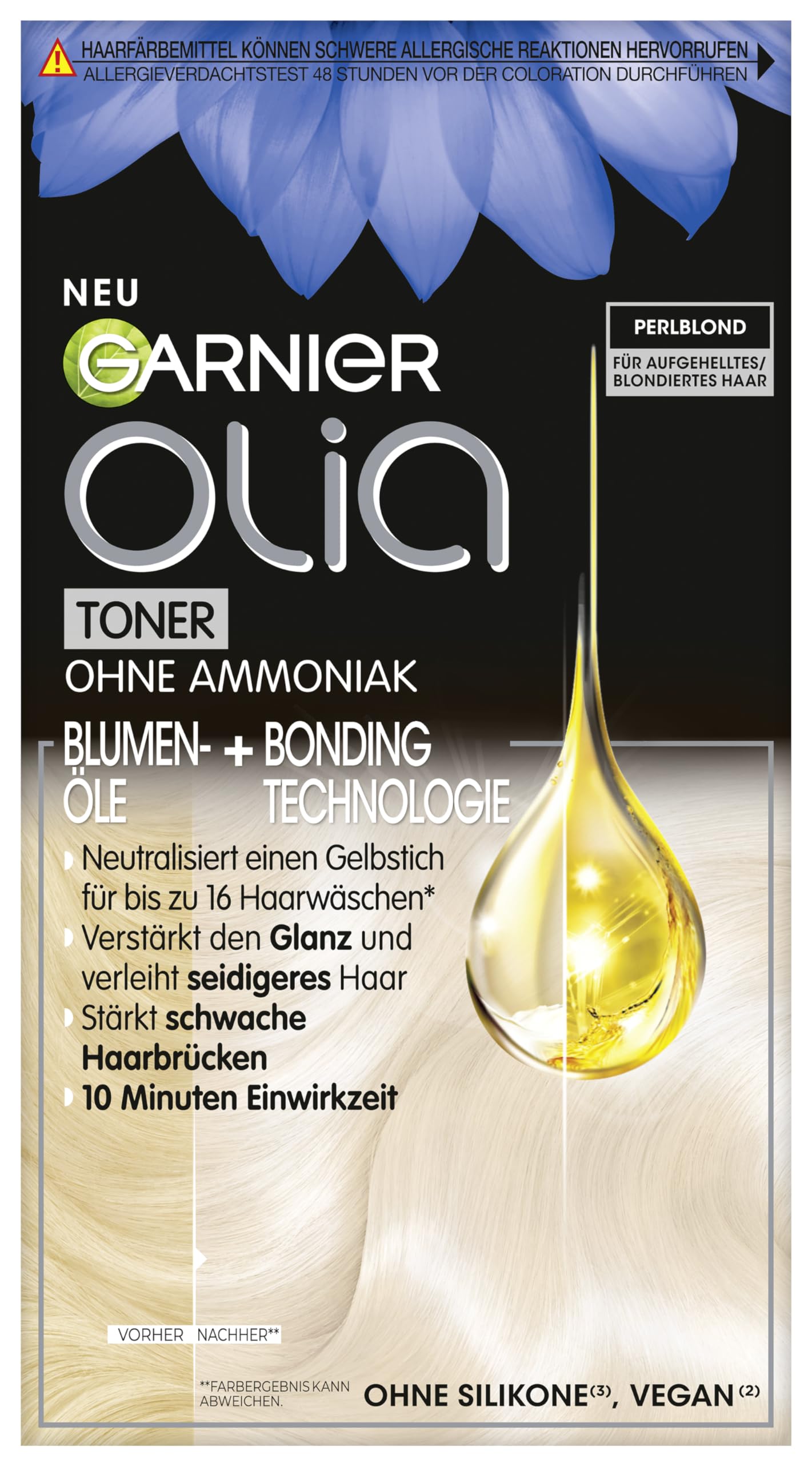 Olia Toner 10.2 Perlblond Anti-Gelbstich Intensivtönung Product Description