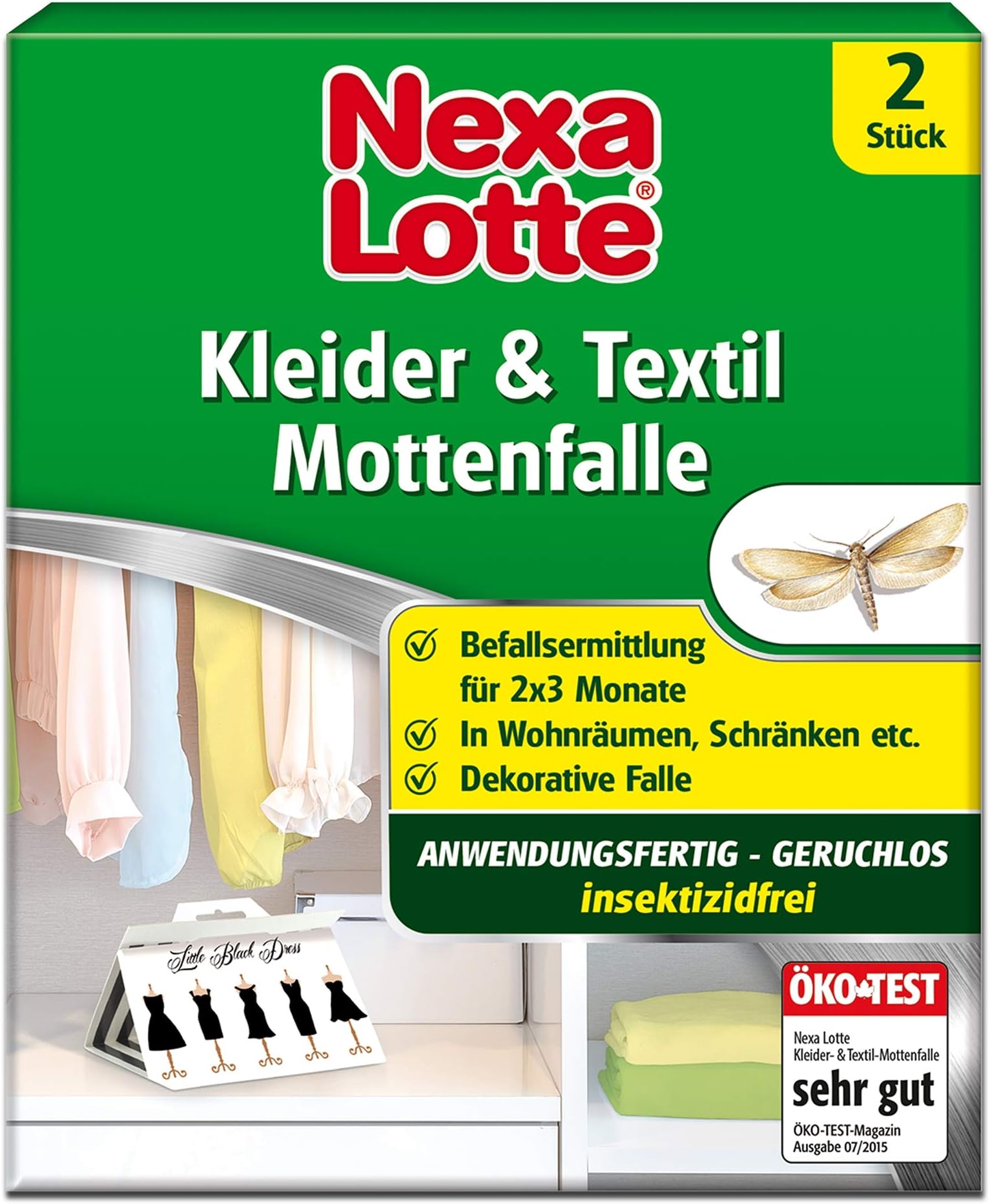 Nexa Lotte Clothes & Fabric Moth Trap – Pack of 2