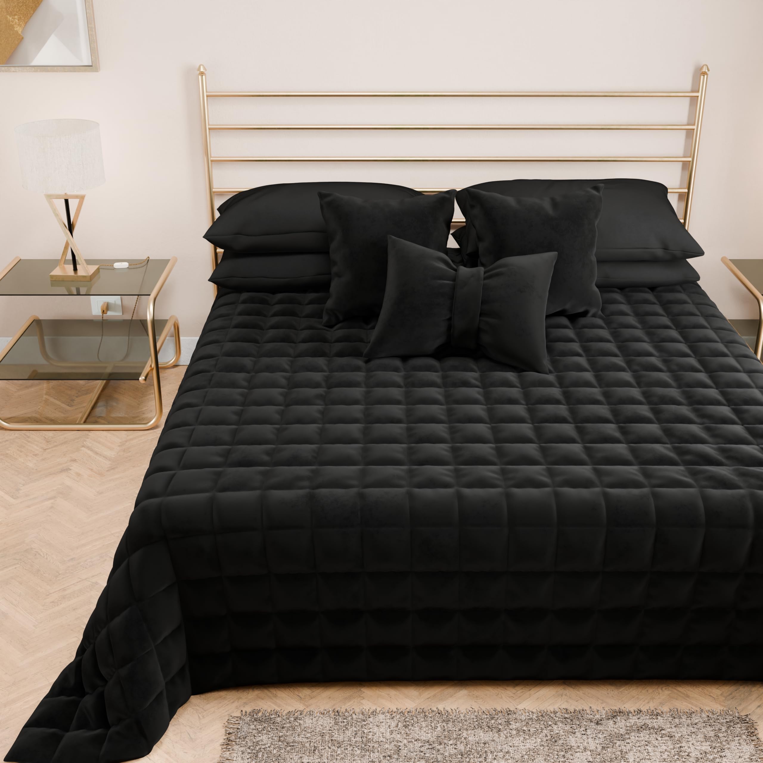 PETTI Artigiani Italiani Soft and Warm Velvet, Single Quilt, 100% Made in Italy