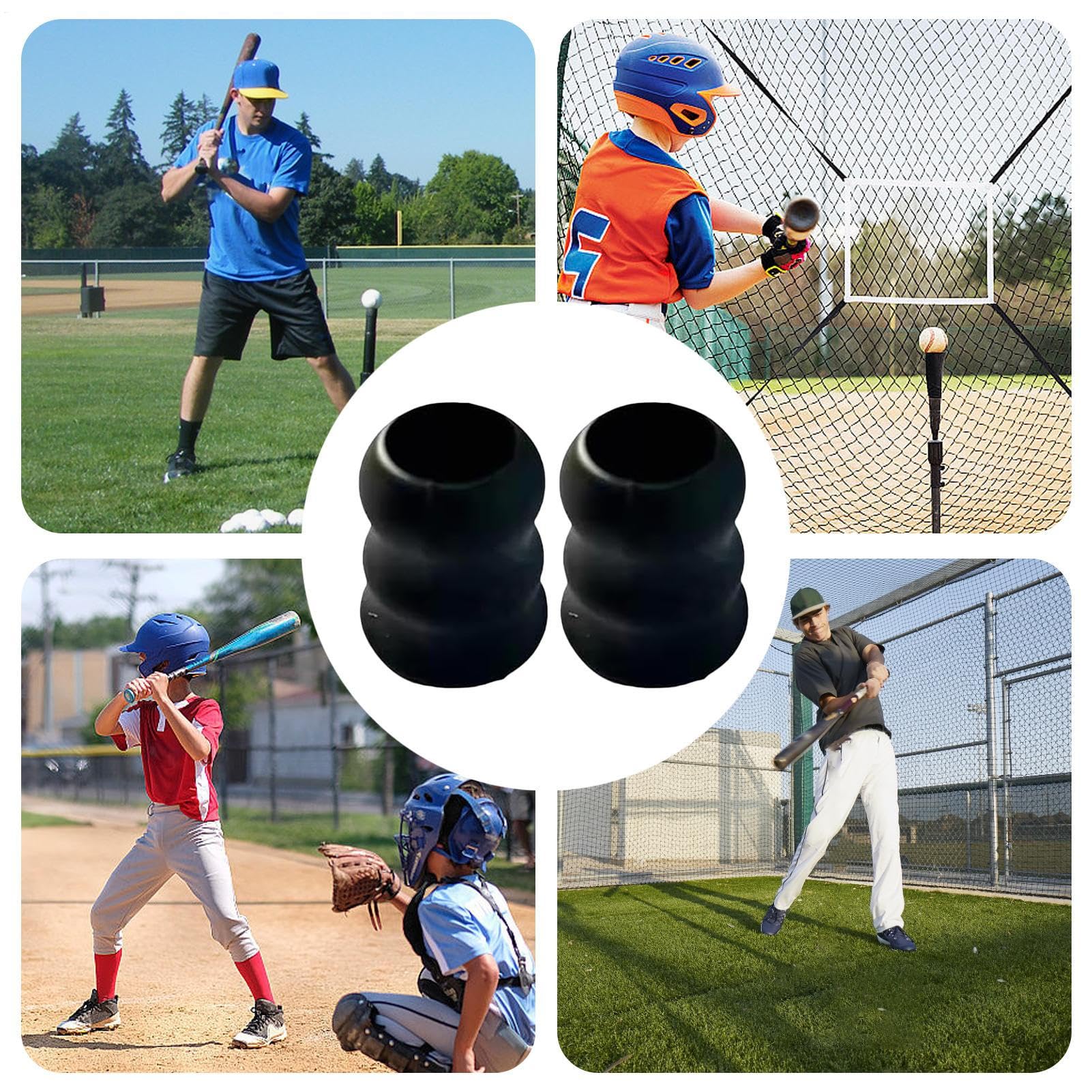 Genérico Envoltura Agarre béisbol, empuñaduras - Agarre Silicona 2X sin Deslizamiento, reemplazo Deportes la Cubierta Protectora Base, | empuñaduras, 2X Cubiertas 2 Paquetes, Manga