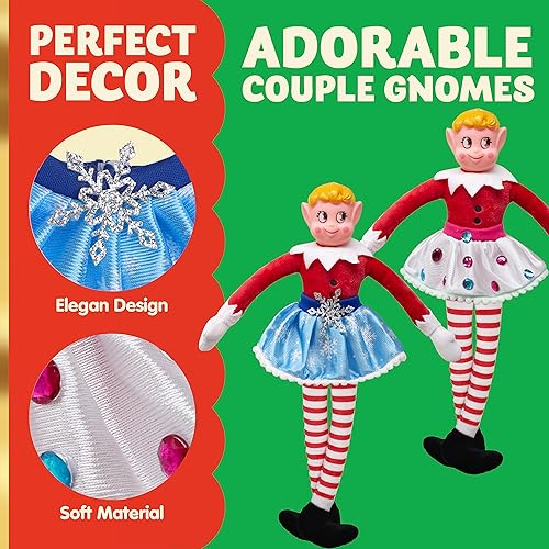 Miniatura 5 de JOYIN Juego de 5 faldas de baile de elfo de Navidad para muñeca de elfo, ropa de muñeca de elfo, accesorios para Navidad, accesorios de muñeca,