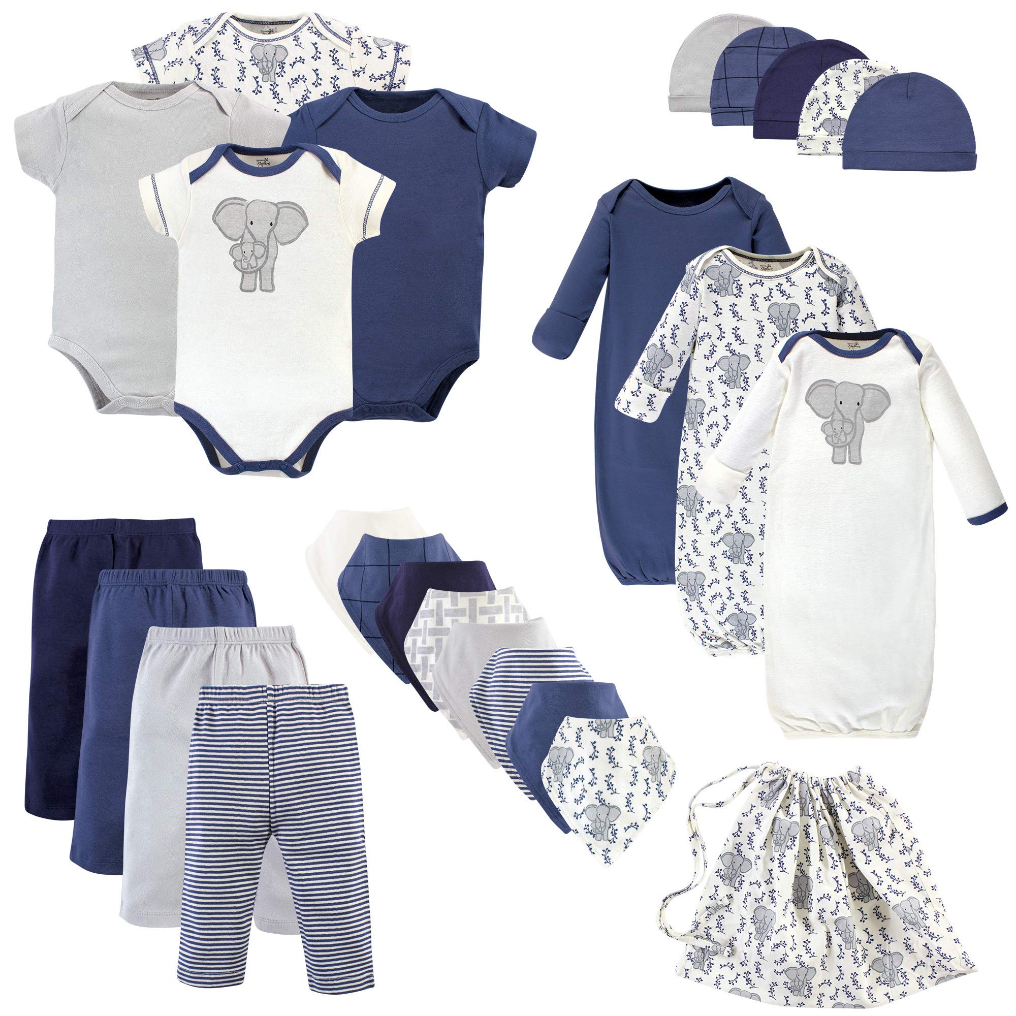 Touched by Nature Unisex Baby Organic Cotton Layette Set and Giftset