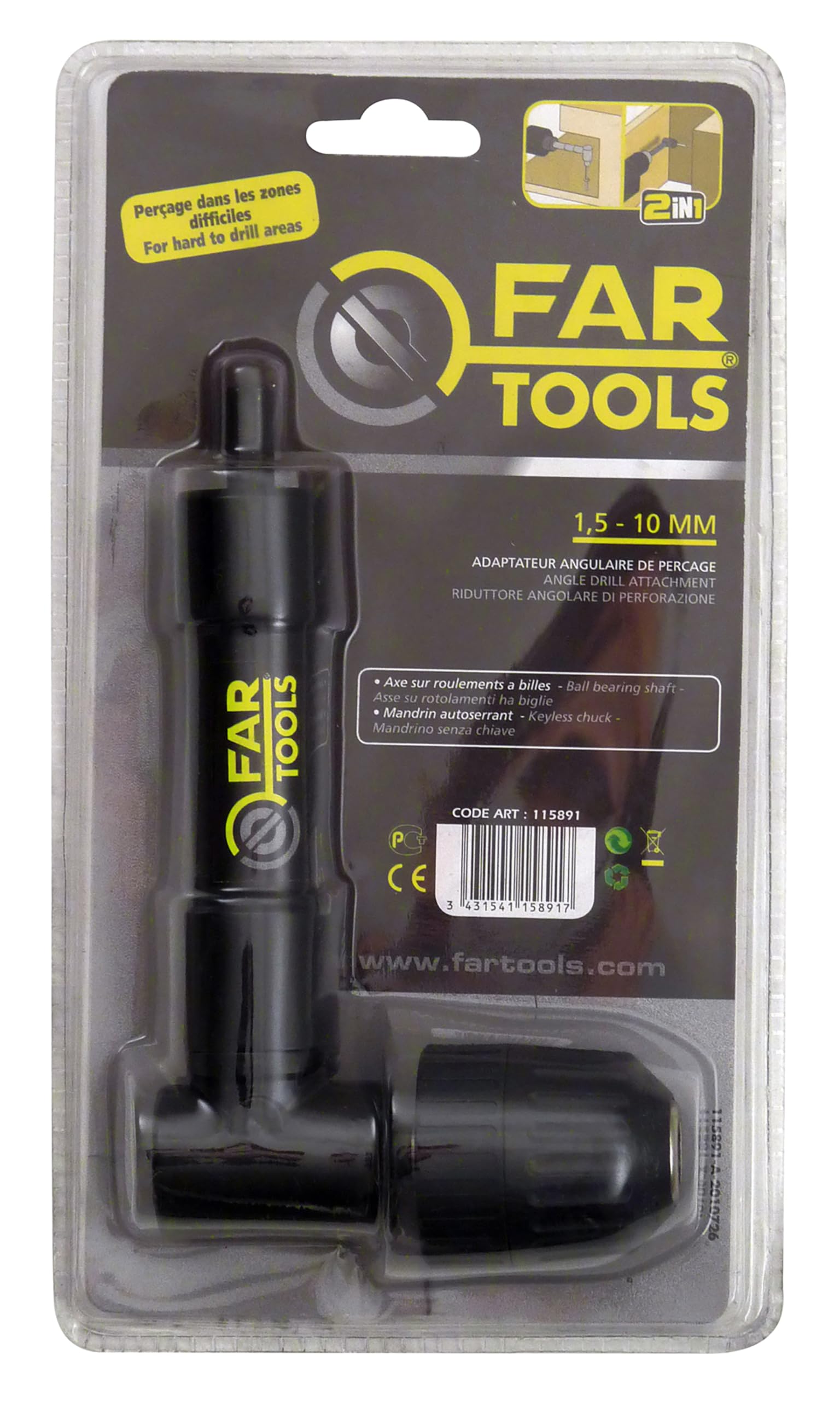 Milwaukee Accessoires 4932478806 Snelspanboorhouder voor Fixtec Milwaukee Accessoires 4932478806 Snelspanboorhouder voor Fixtec