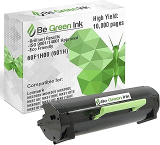 BGI 60F1H00 601H Remanufactured Toner Cartridge Replacement for Lexmark MX310dn MX611de MX511de MX410de MX611dhe MX610de MX511dhe MX510de MX511dte MX611dte MX611dfe | High Yield 10,000 | Made in USA