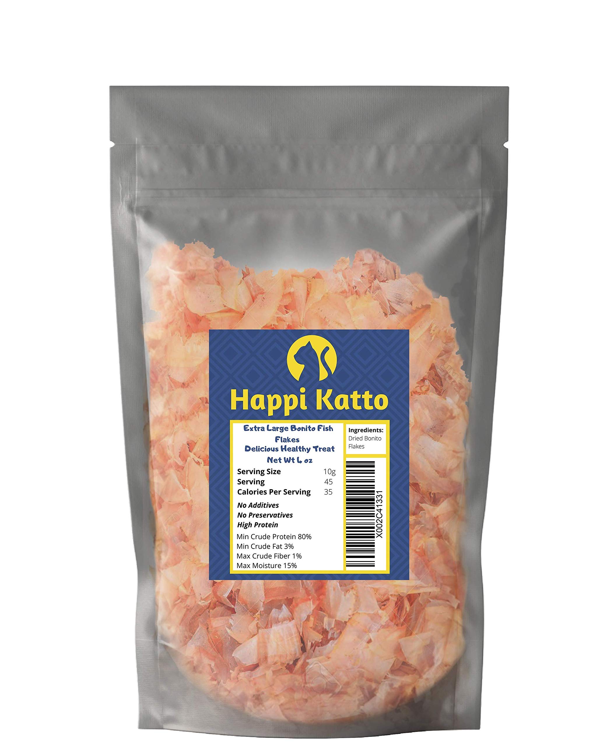 Bonito Flakes Human Grade Premium Extra Large Delicious Treat (4 Oz)