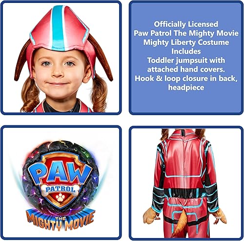 Miniatura 2 de Rubie's - Disfraz infantil de Paw Patrol 2 The Mighty Movie Mighty Liberty Disfraz y tocado, como se muestra, pequeño
