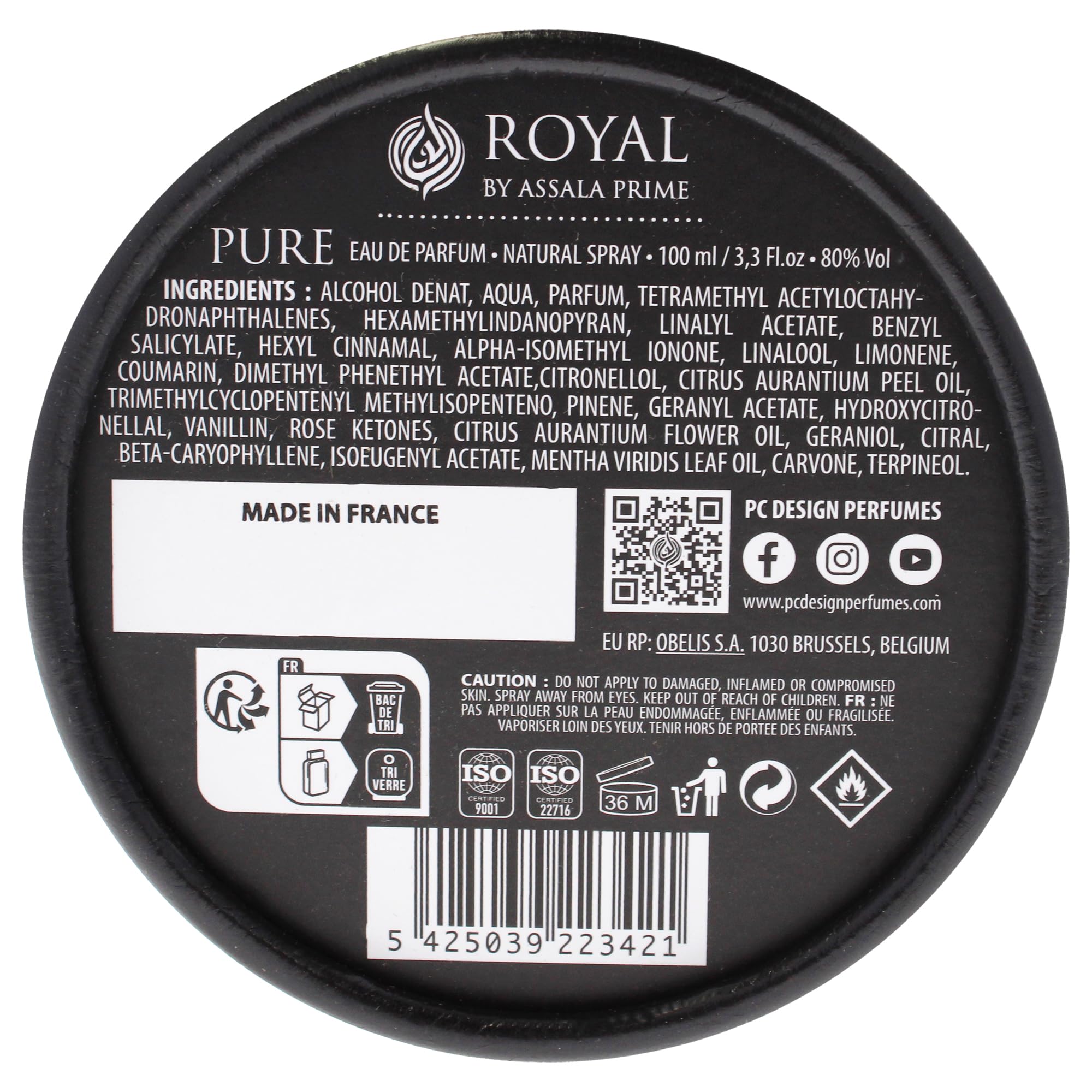 Assala Prime Royal Pure for Unisex - 3.3 oz EDP Spray