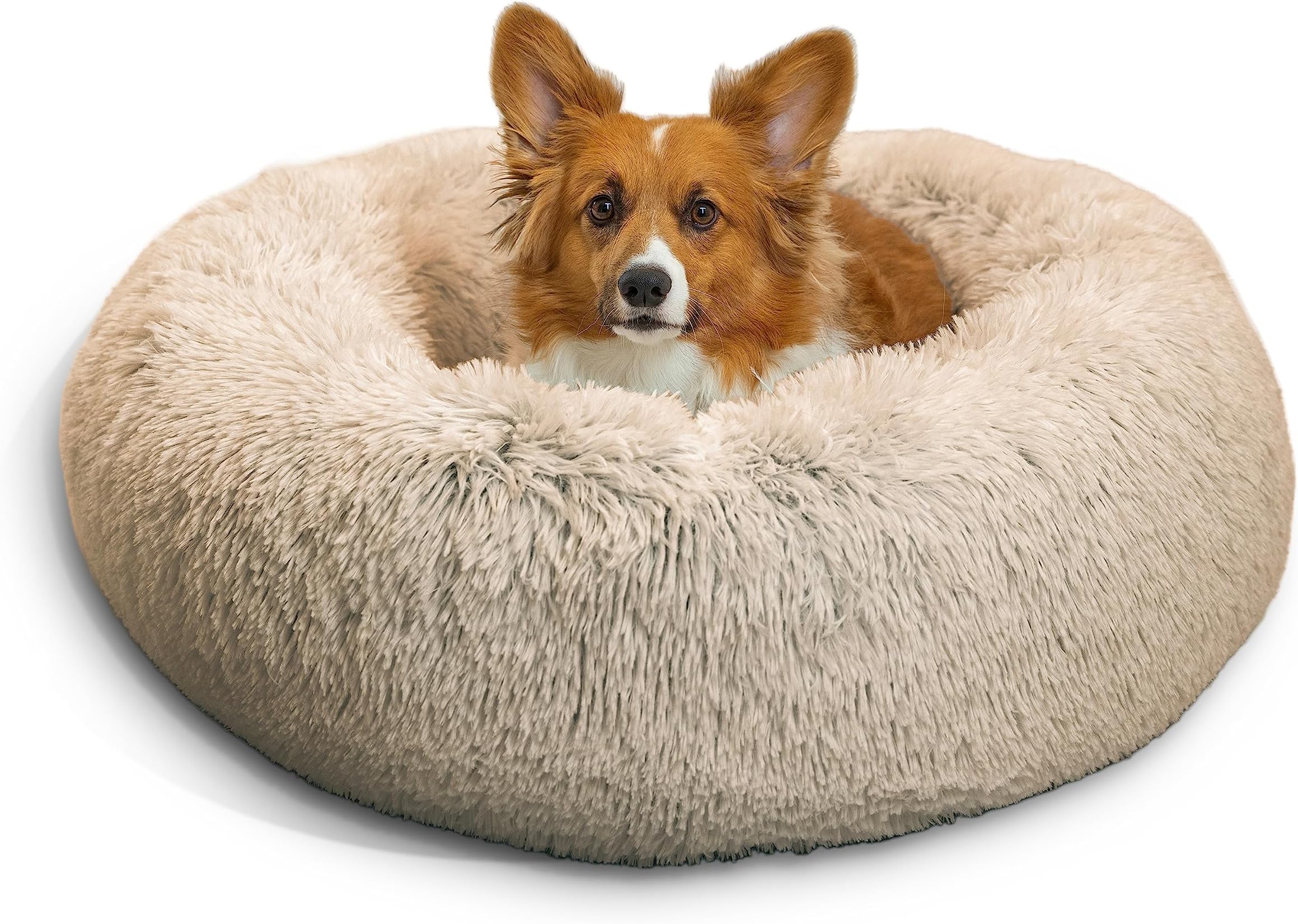 Best Friends by Sheri The Original Calming Donut Cat and Dog Bed in Lux