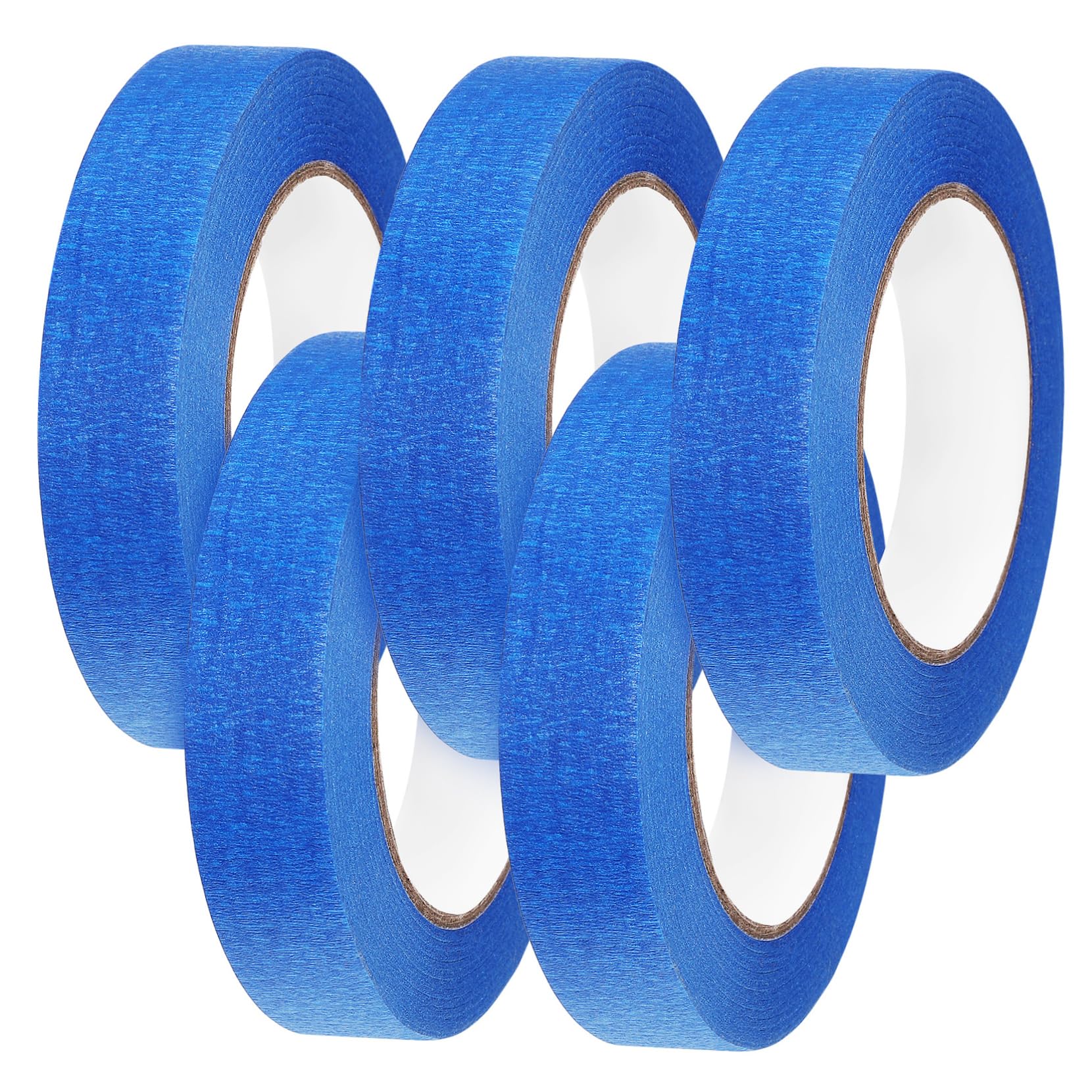 balacoo 5 Rolls Masking Tape Masking Paper with Adhesive Adhesive Tape Blue
