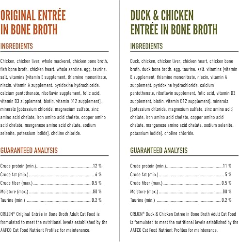 Miniatura 4 de ORIJEN Paquete de 12 variedades de paté premium receta original (6) + receta de pato y pollo (6), 3 onzas