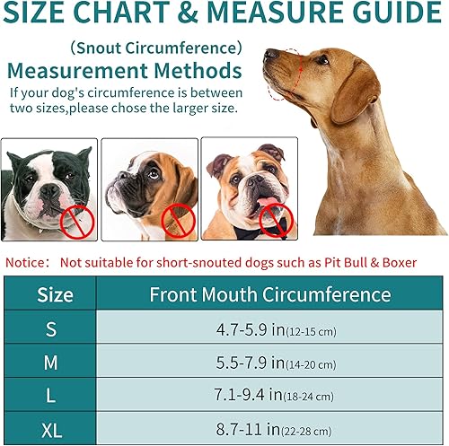 Miniatura 3 de Bozal para perros pequeños, bozal para perros pequeños, bozal para perros pequeños, bozales para perros pequeños para morder, ladrar, masticar,