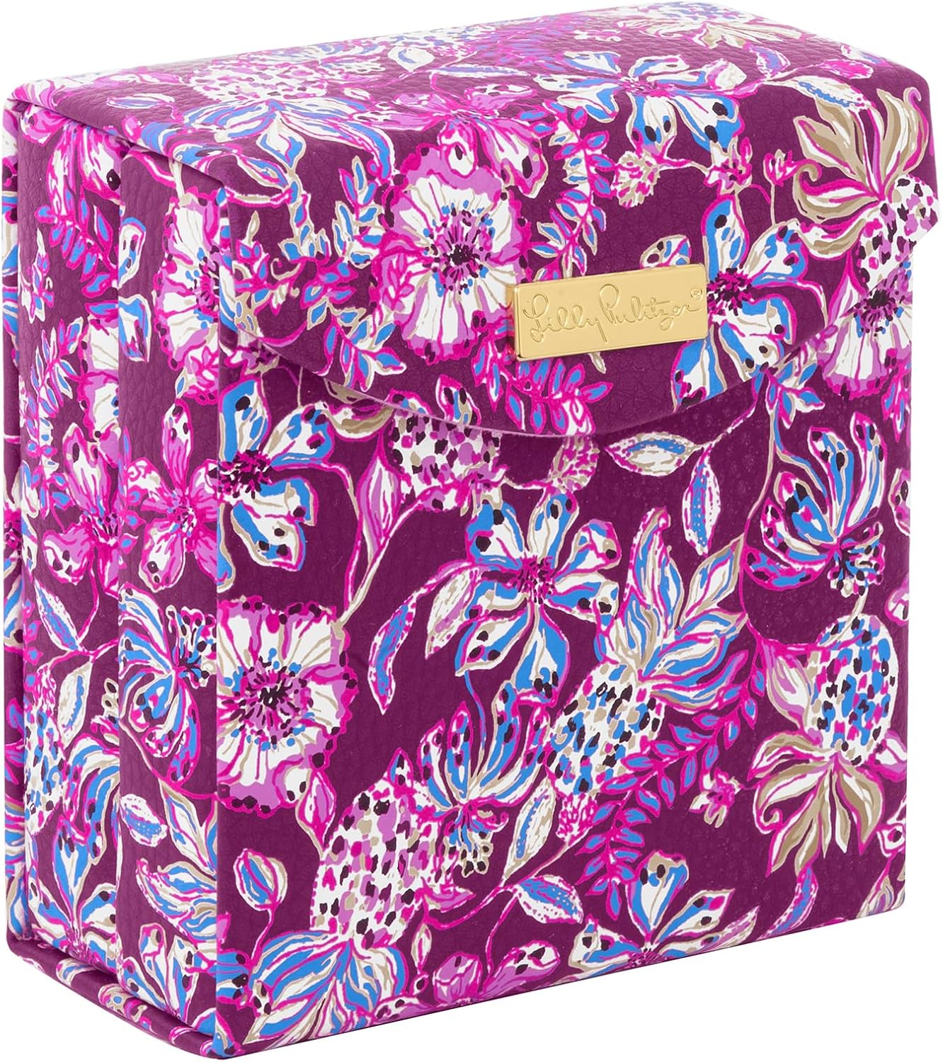 Lilly Pulitzer Travel Jewelry Case Organizer, Vegan Leather