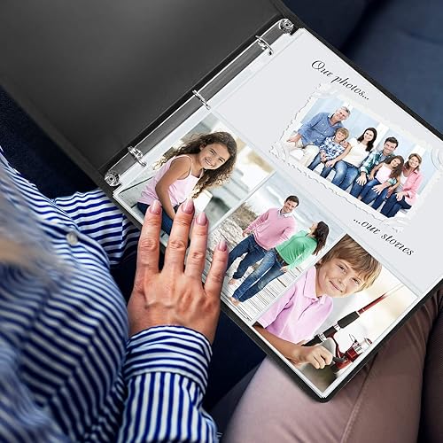 Miniatura 9 de Dunwell Páginas de repuesto para álbumes de recortes de 12 x 12 pulgadas, paquete de 25 unidades, 1 bolsillo súper pesado y (formato mixto, 25