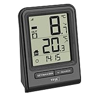 TFA Dostmann Termometro Prisma 30.3063 (Nero)