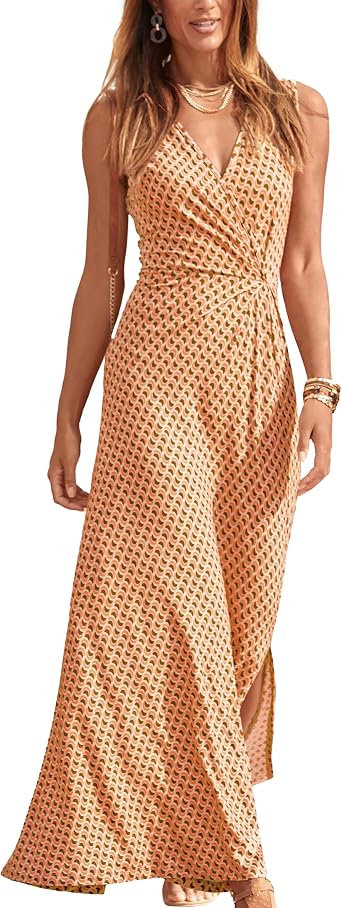 LASCANA Womens Knot Detail Maxi Dress