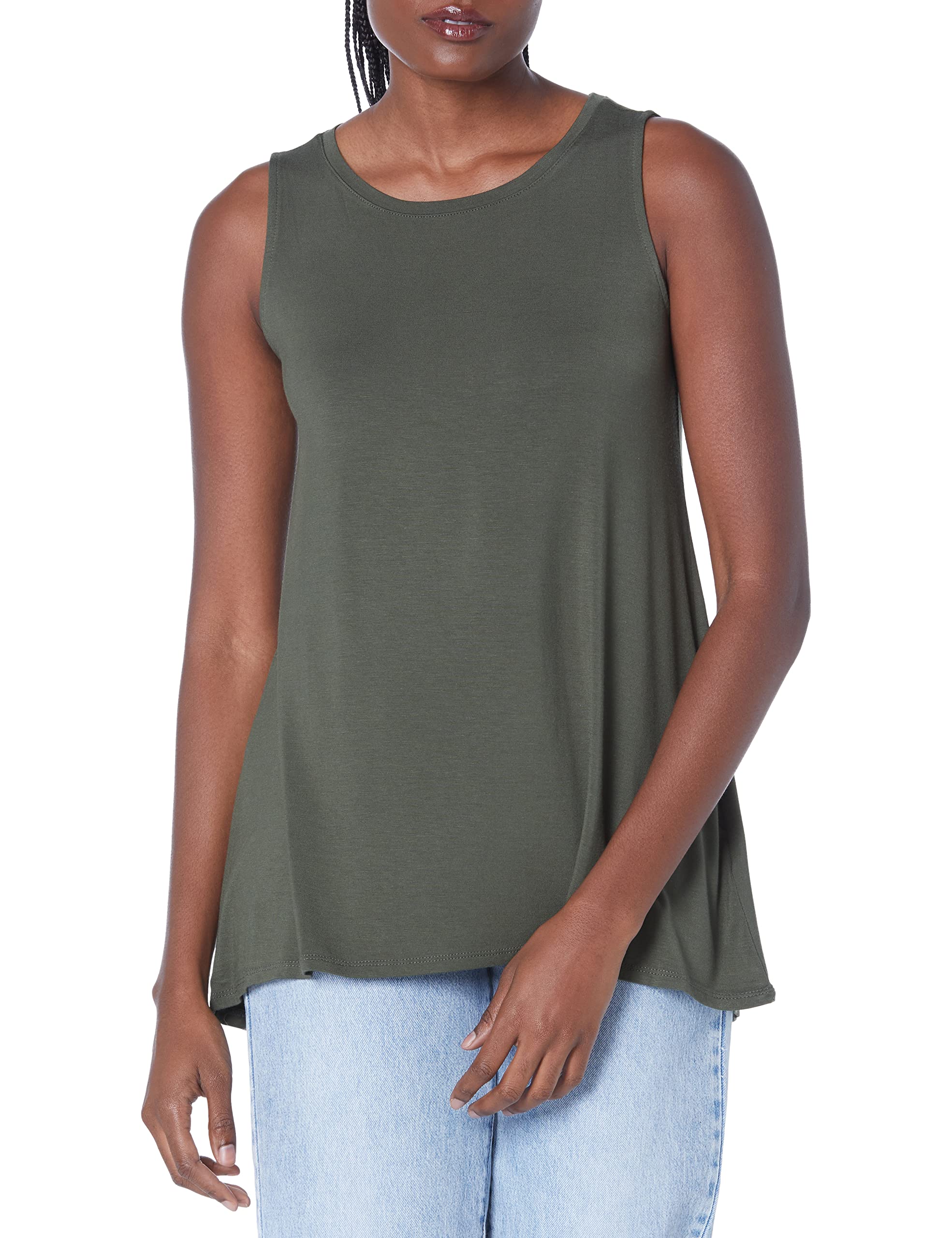 Amazon Essentials Damen Swing Top Tunika Ärmellos in Übergröße für Sommer