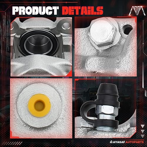 Miniatura 2 de MAYASAF 19254+19255 Pinza de freno de disco delantera izquierda+derecha sin pastillas para 1974 Datsun 260Z, 1970-1973 Datsun 240Z, 1975-1978 Datsun