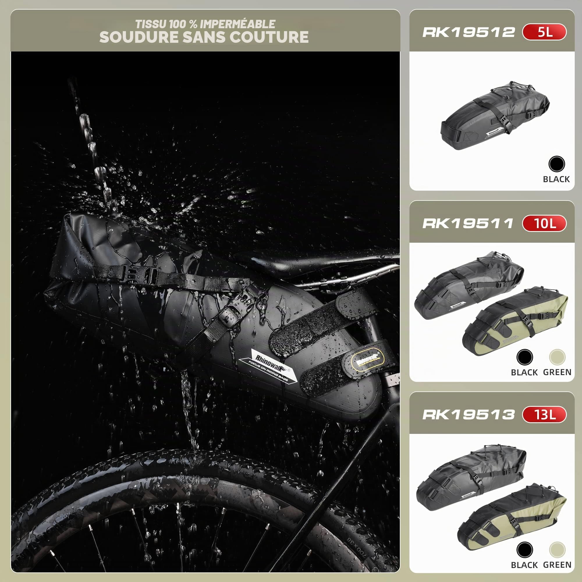 Rhinowalk Sacoche de Selle de vélo