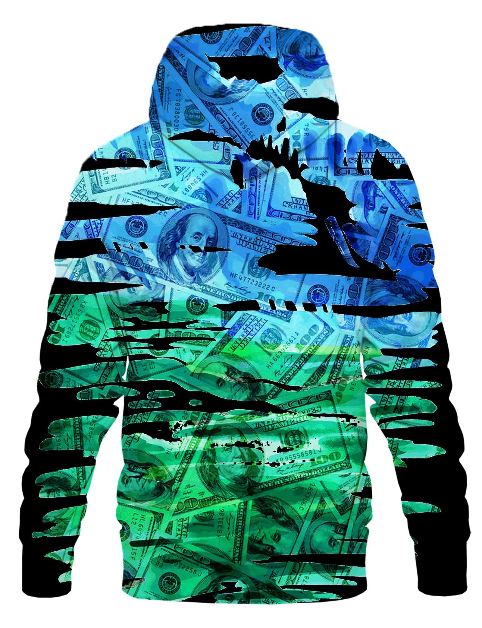 Unisex nowość bluzy z kapturem z nadrukiem 3D bluzy z długim rękawem dla mężczyzn kobiet z dużymi kieszeniami