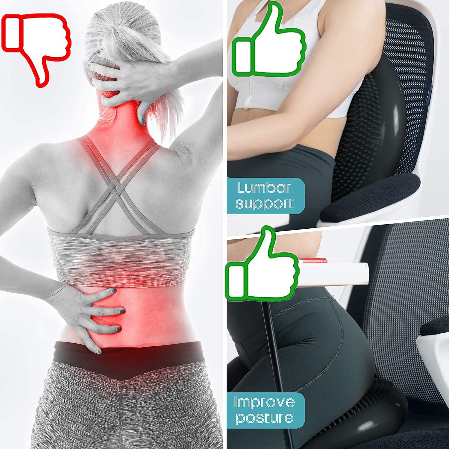 Cojín oscilante, disco de equilibrio, asiento ondulado, almohadillas de equilibrio para terapia física, disco de estabilidad, disco Dyna, tabla oscilante para perros, oficina, niños sensoriales,