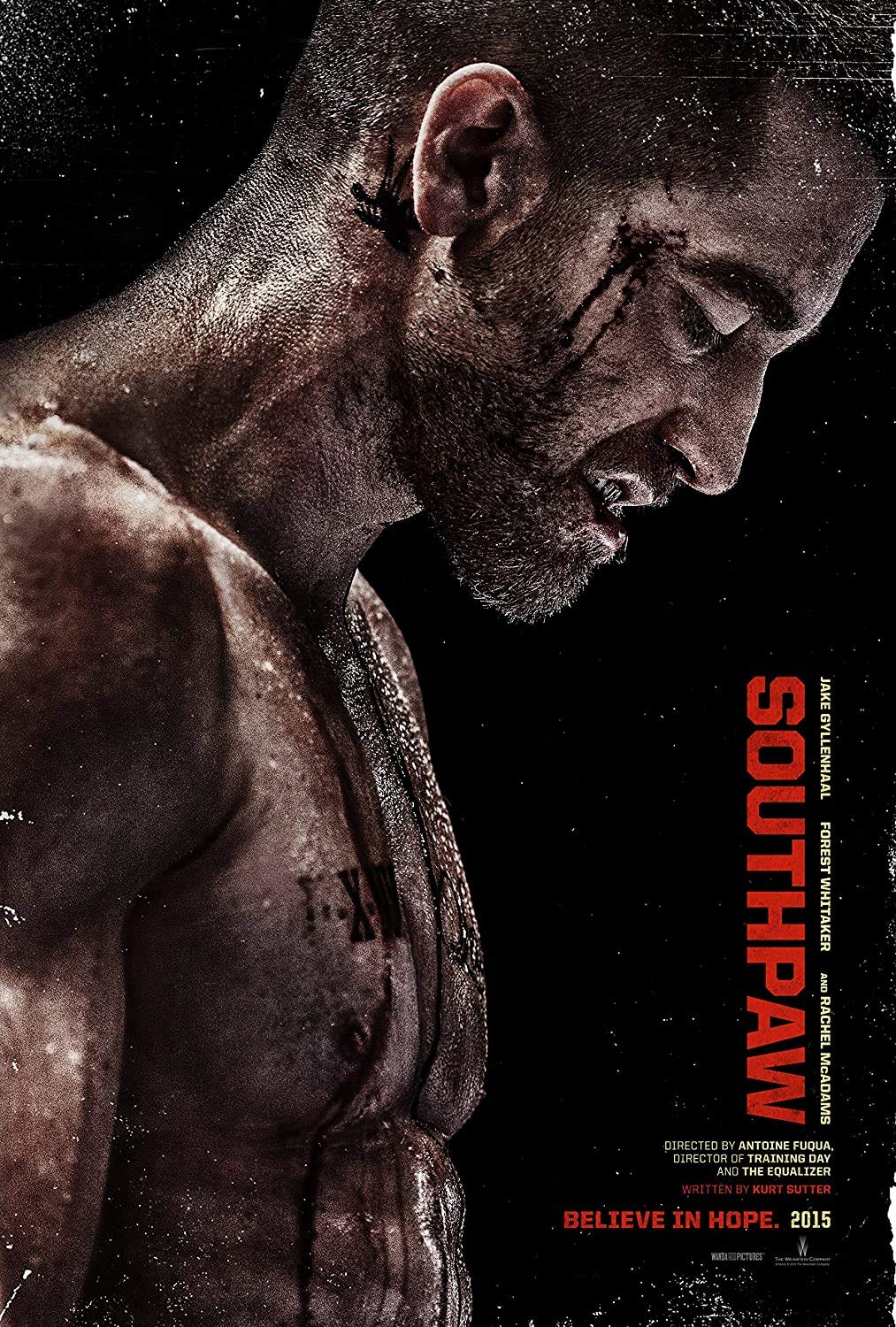 Southpaw (2015) Movie Poster, 24 x 36 Inches - Theater Quality (Thick 8 Mil) - Jake Gyllenhaal, Rachel McAdams, Forest Whitaker
