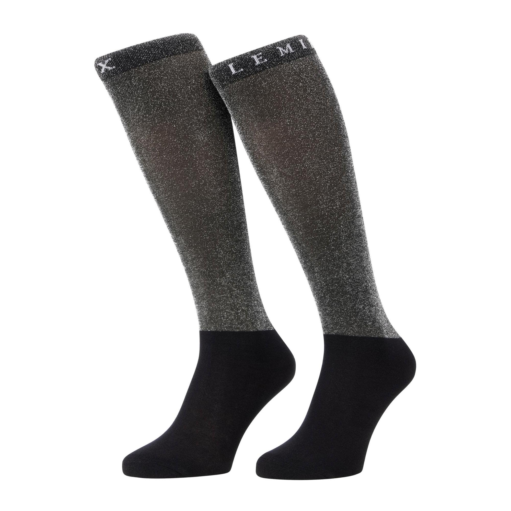 LeMieux Brilliance Competition Socks - Black - Large