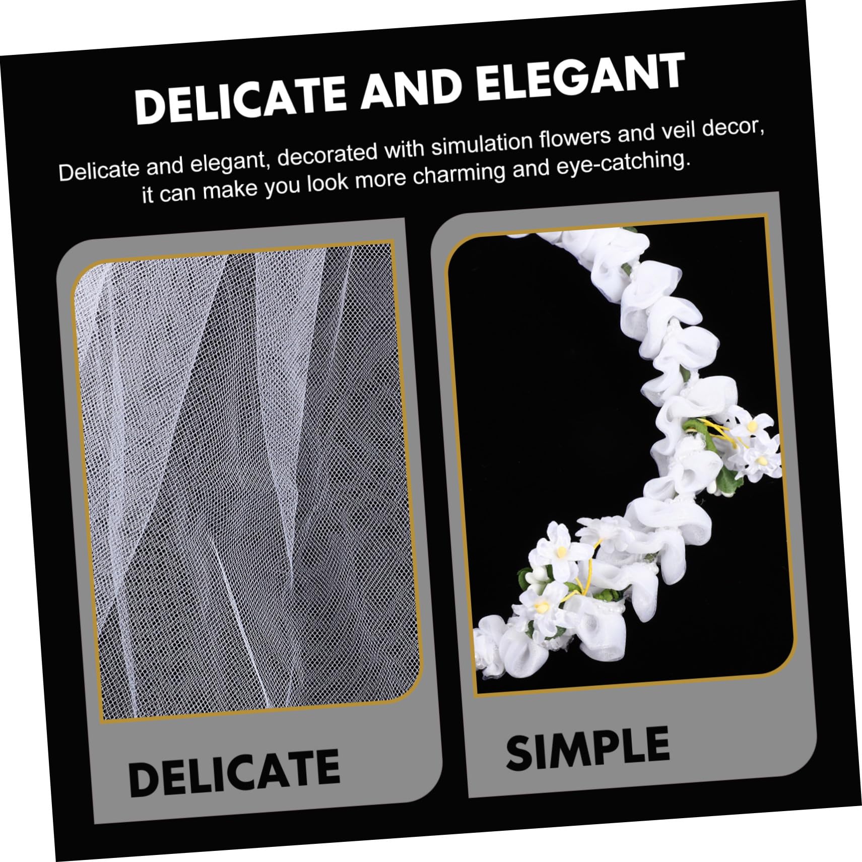 VICASKY 4 Pezzi Sposa con Artificiale e Fascia Matrimonio con Fiori Realistici Accessorio per e Nozze