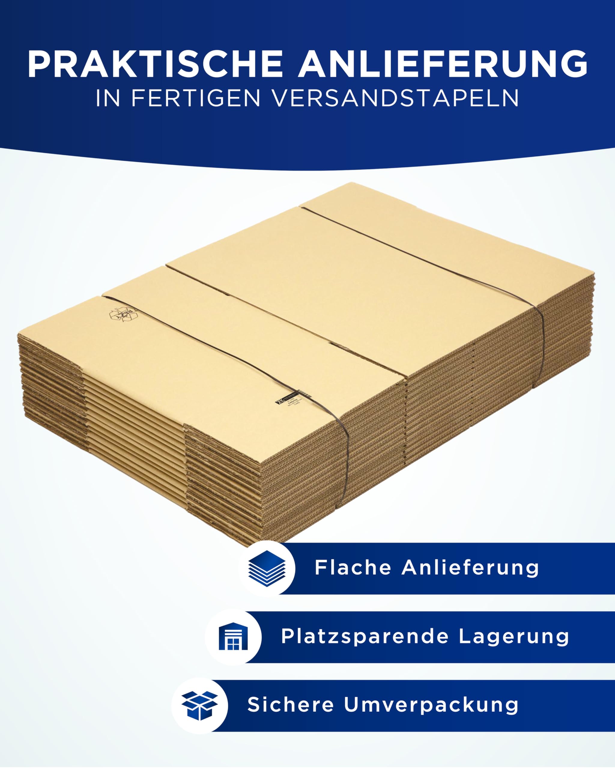 KK Verpackungen Versandkartons 600 x 400 x 300 mm Braun 2-wellig (Innenmaß 586 x 383 x 274 mm) | 15 Stück, Faltkartons Kartons für Versand als DHL Paket Hermes Paketklasse L DPD GLS Paketklasse XL
