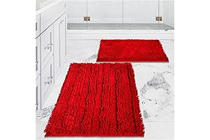Red Bath Rugs for Bathroom