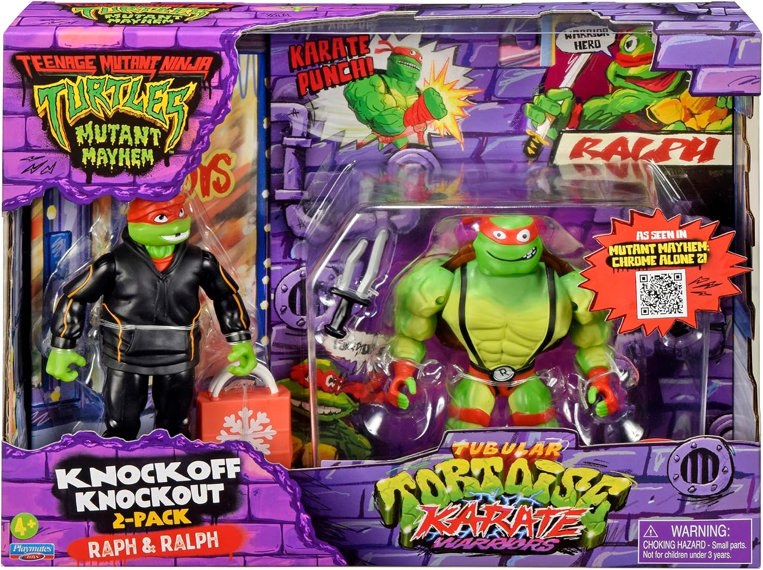 Teenage Mutant Ninja Turtles Raphael and Ralph Theatrical Short Figure 2-Pack by Playmates Toys image 2
