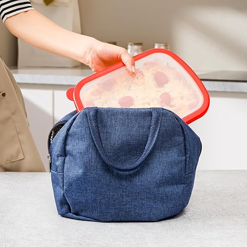 Miniatura 6 de NUTRIUPS Plato pequeño para hornear de vidrio templado con tapa, bandeja de vidrio para una porción, utensilios para hornear alimentos para horno